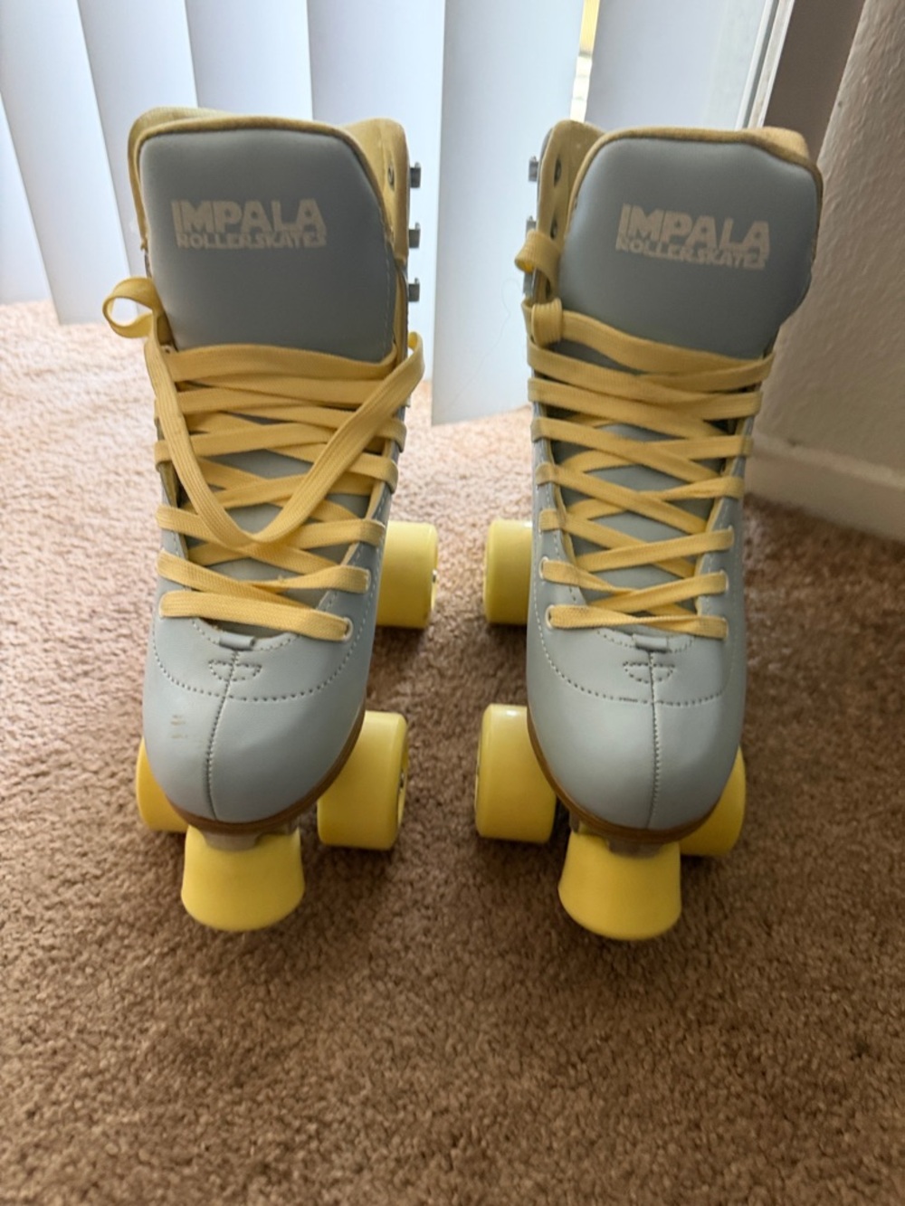 Impala Roller Skates in Pale Yellow